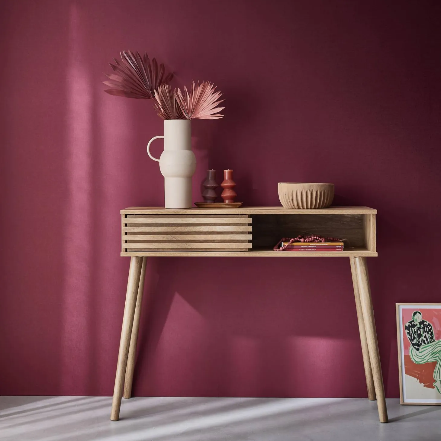 Sidetable, B100 x D29 x H81cm