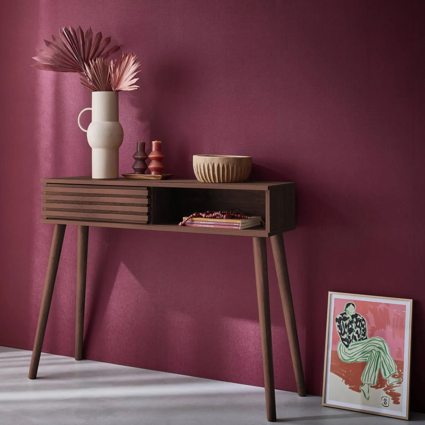Sidetable, B100 x D29 x H81cm