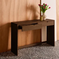 Sidetable houtdecor 2 lades 120cm
