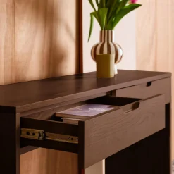 Sidetable houtdecor 2 lades 120cm