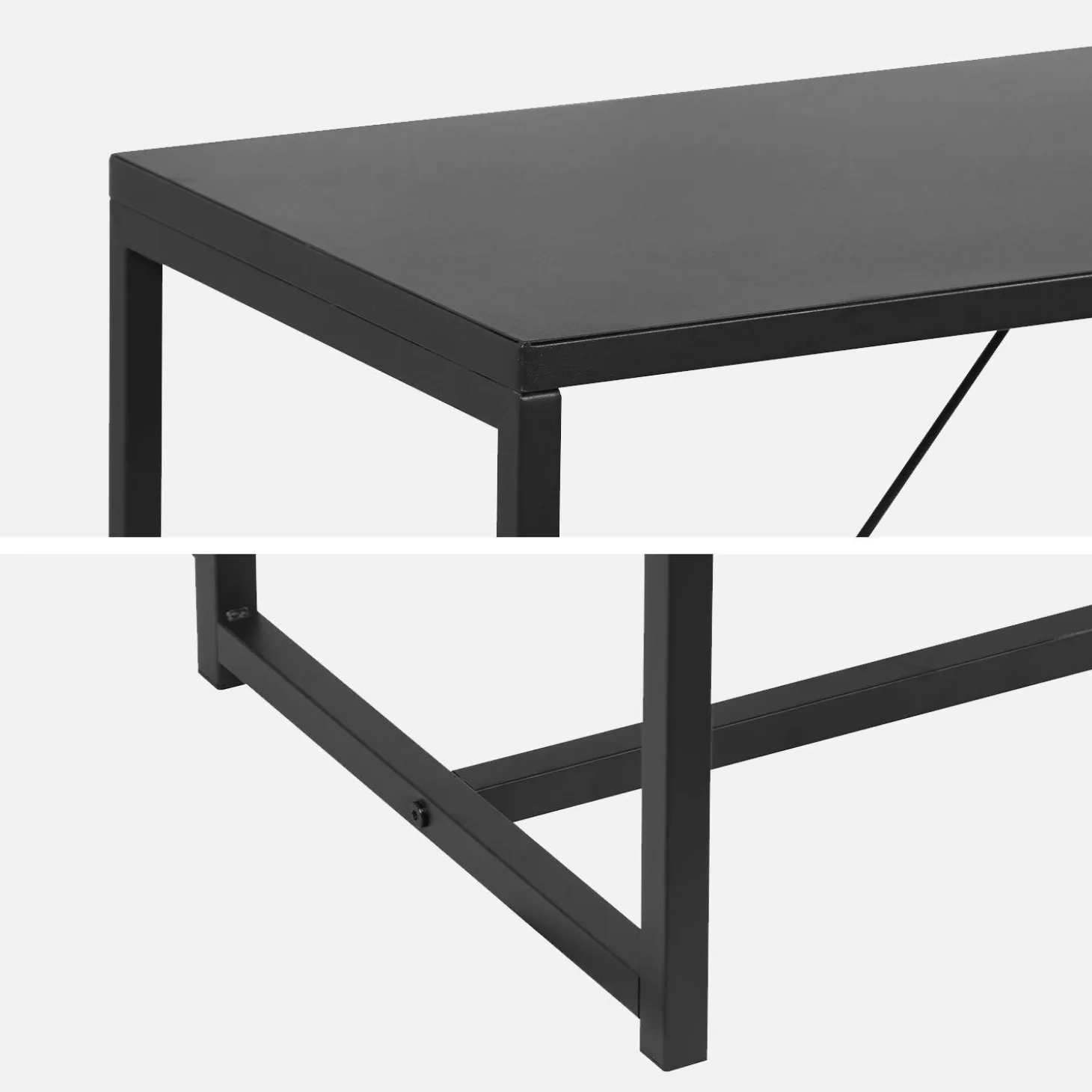 Sidetable van zwart metaal