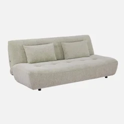 Slaapbank van chenille stof met 3 zitplaatsen