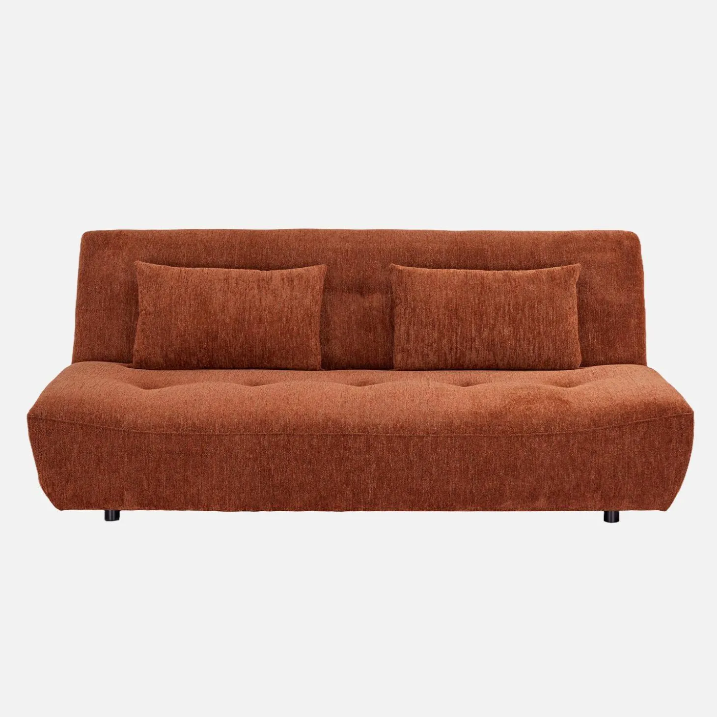 Slaapbank van chenille stof met 3 zitplaatsen
