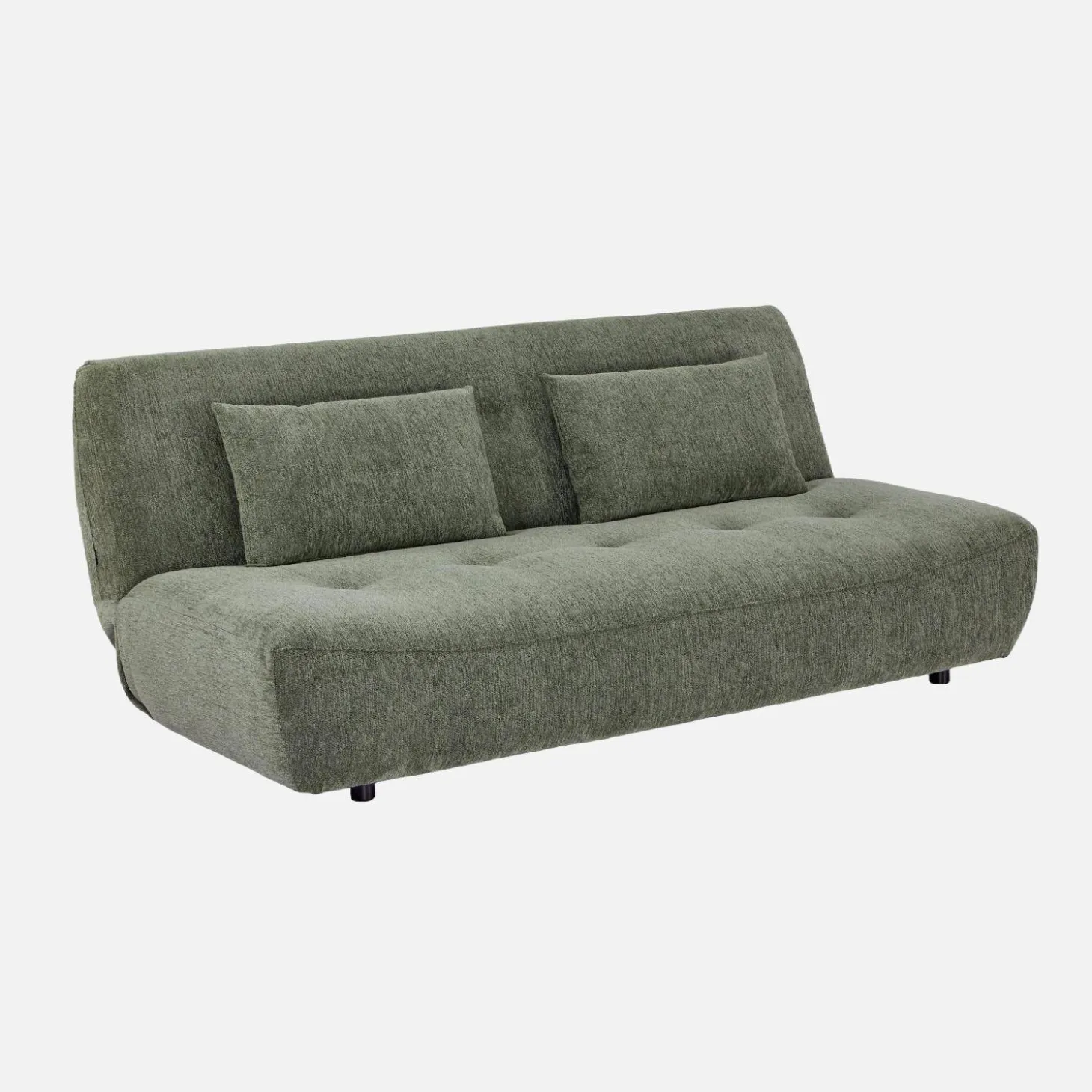 Slaapbank van chenille stof met 3 zitplaatsen