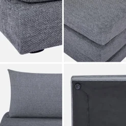 Slaapfauteuil convertible chenille stof 1 plaats