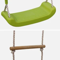 Speeltoestel 2 schommels en 1 touwladder