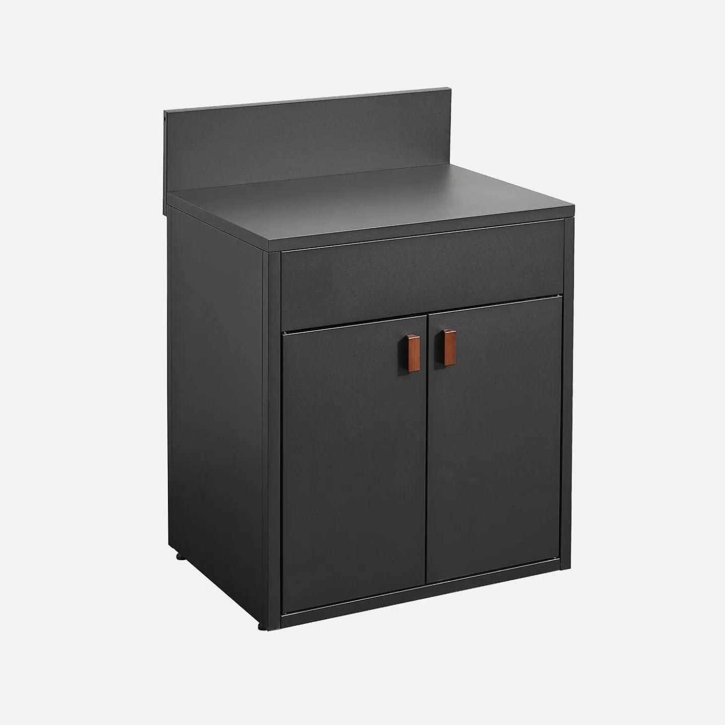 Stalen buitenkeukenmodule met 2 deuren L80cm