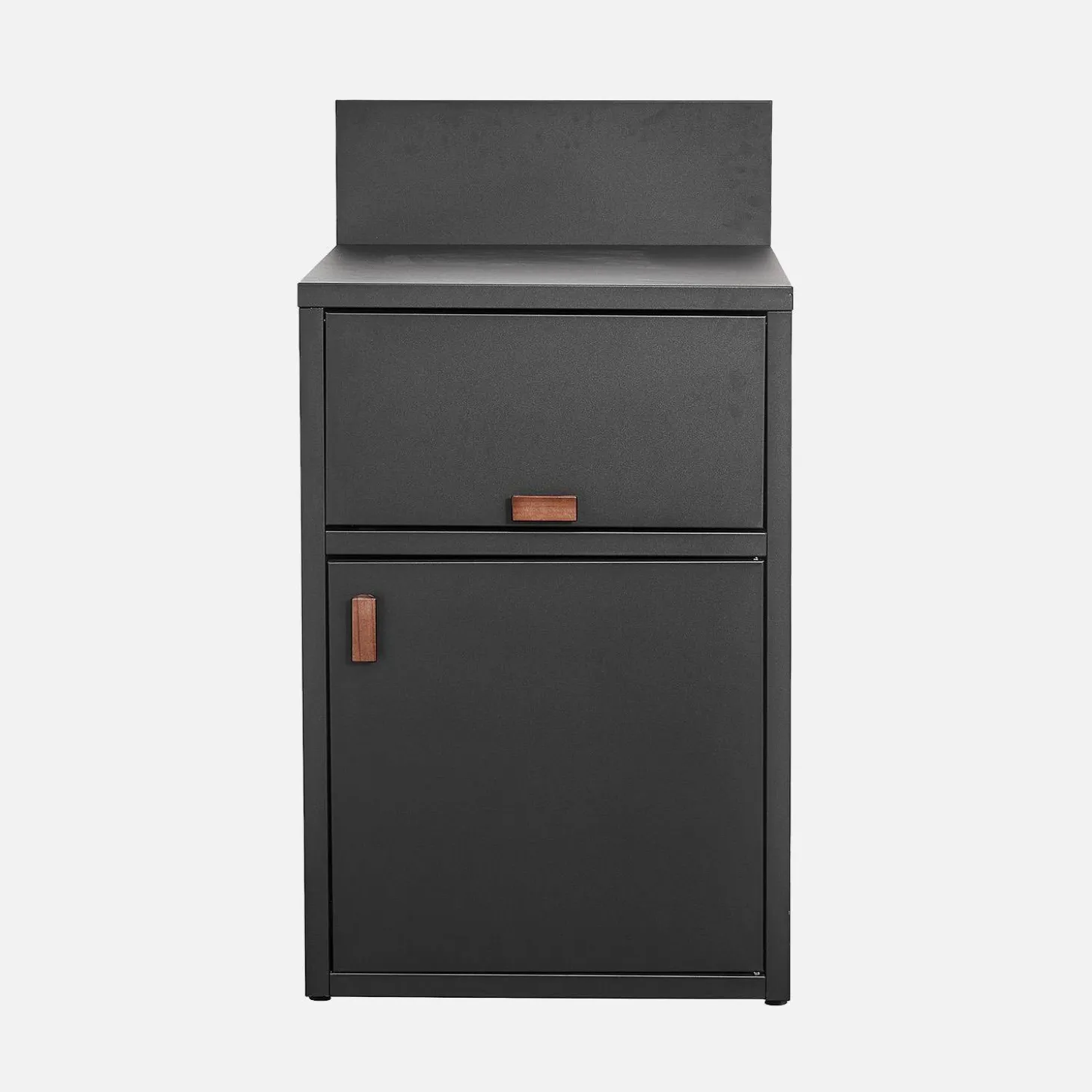 Stalen buitenkeukenmodule met deur en klep L60cm