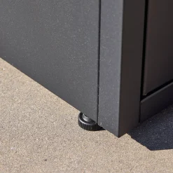 Stalen buitenkeukenmodule met 2 deuren L75cm