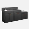 Stalen buitenkeuken 3 modules