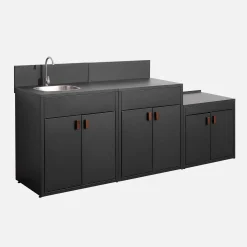 Stalen buitenkeuken 3 modules