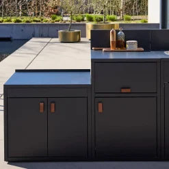 Stalen buitenkeuken 3 modules