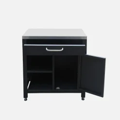 Stalen module buitenkeuken 1 lade en 1 deur, 80 cm breed