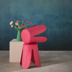 Stapelbare kruk in kunstleer (set van 2)