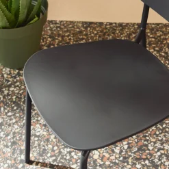 Stapelbare tuinstoelen van staal en kunststof (set van 4)