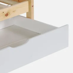 Stapelbed voor kinderen hutmodel 90x190 cm met 2 laden