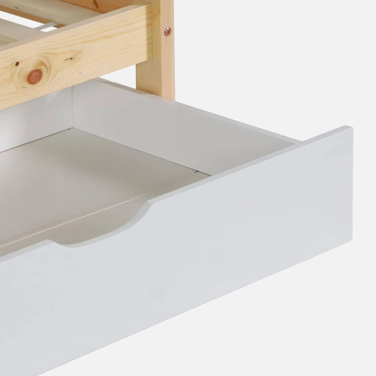 Stapelbed voor kinderen hutmodel 90x190 cm met 2 laden