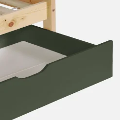 Stapelbed voor kinderen hutmodel 90x190 cm met 2 laden