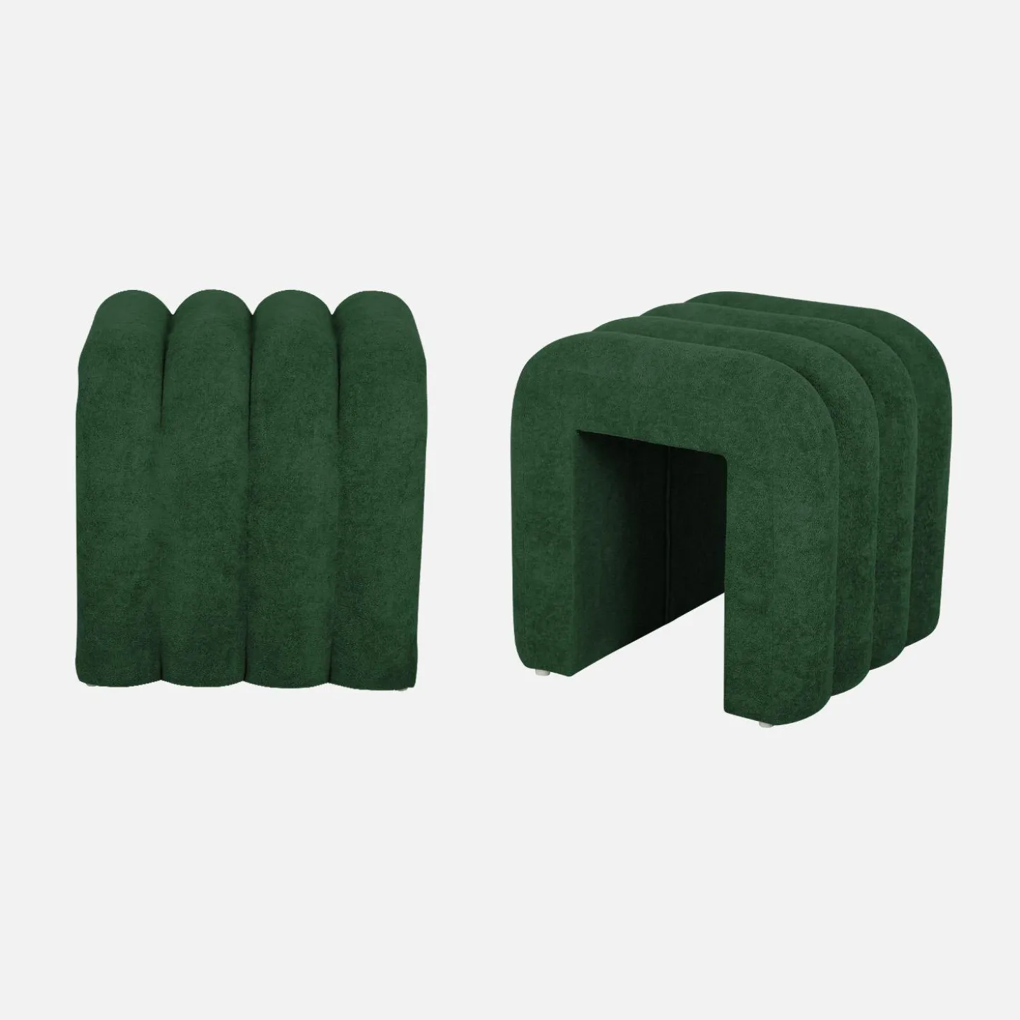 Stoffen eigentijdse poefs (set van 2)