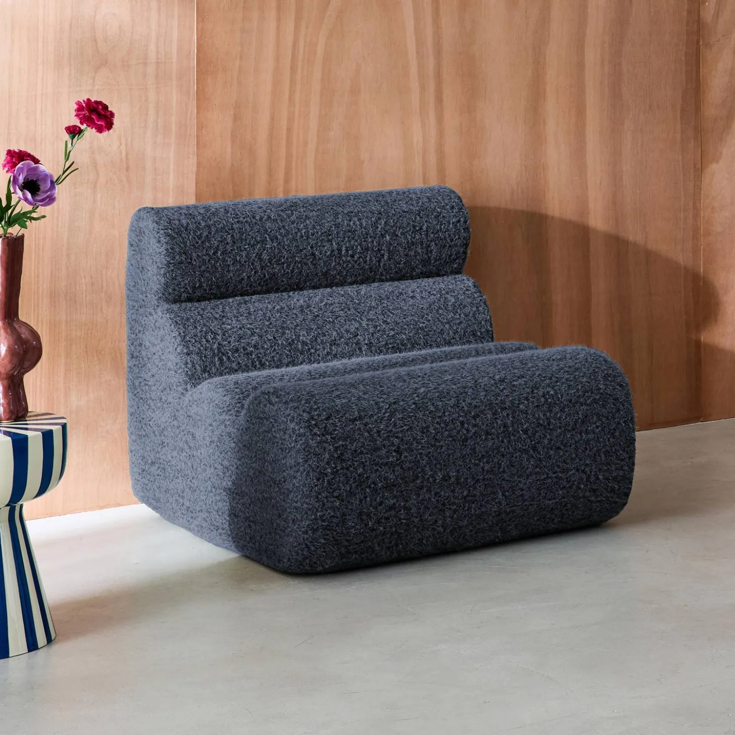 Stoffen fauteuil effect alpaca 1 zitplaats