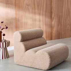 Stoffen fauteuil effect alpaca 1 zitplaats
