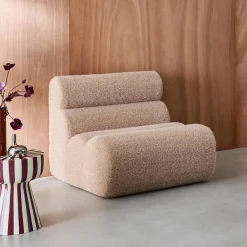 Stoffen fauteuil effect alpaca 1 zitplaats