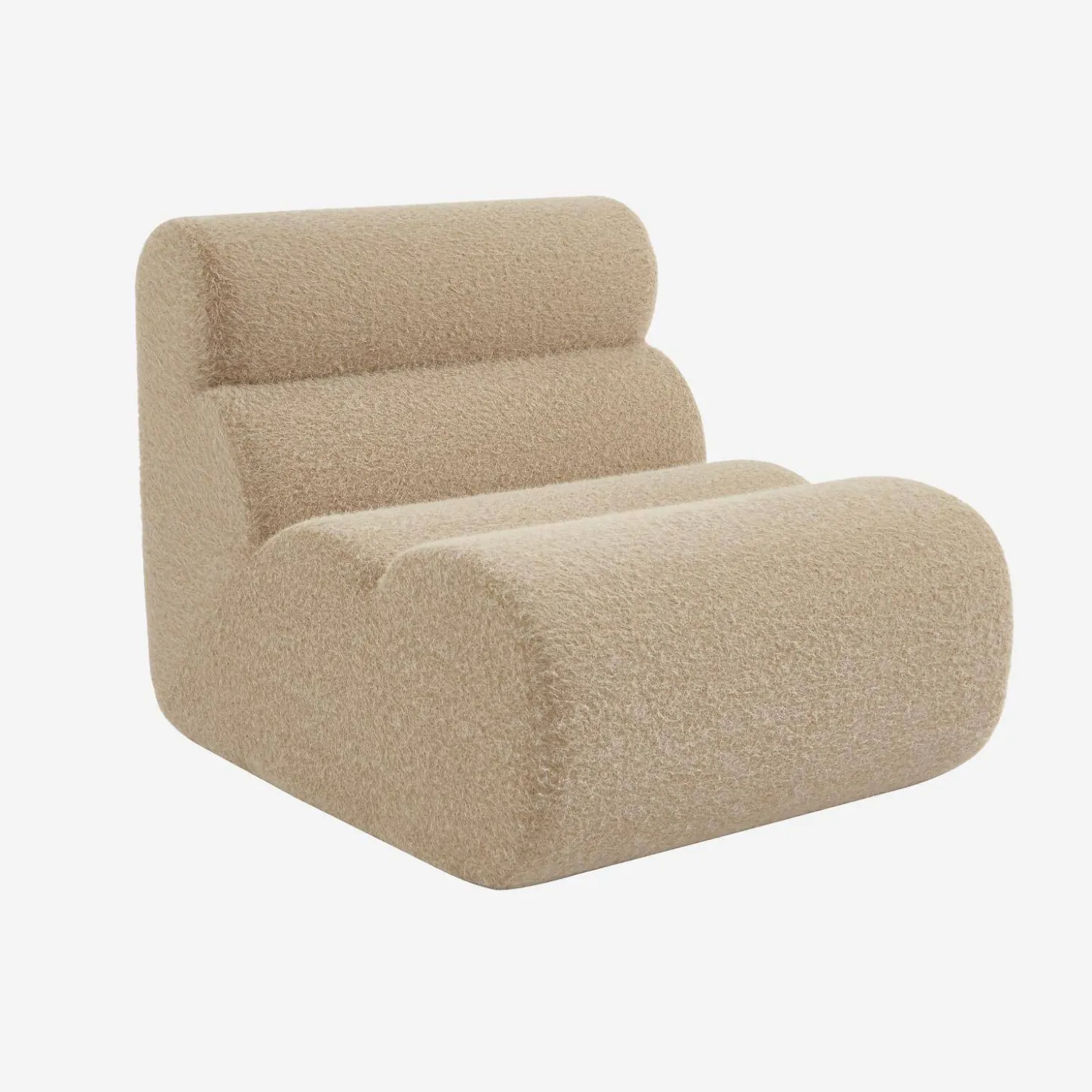 Stoffen fauteuil effect alpaca 1 zitplaats