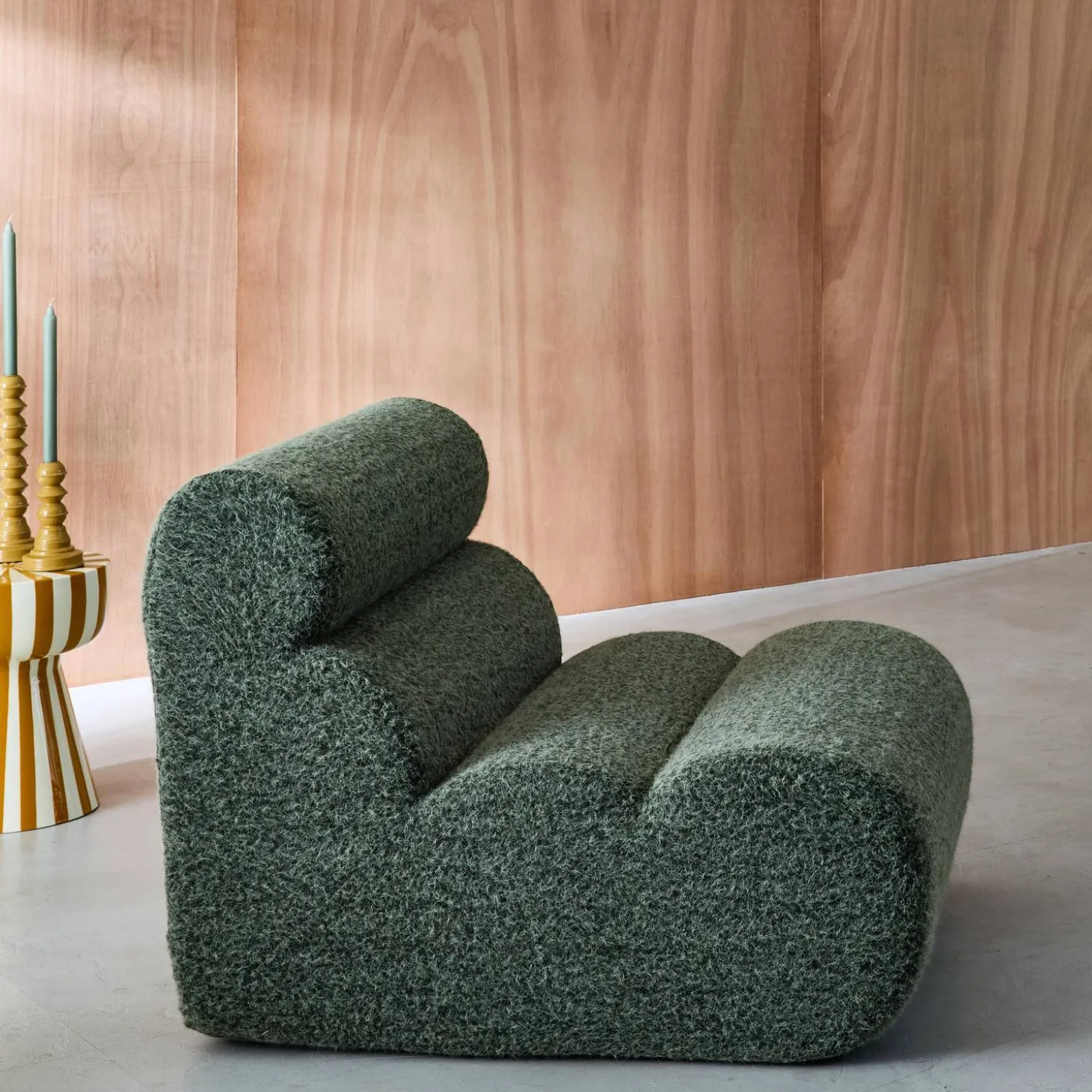 Stoffen fauteuil effect alpaca 1 zitplaats