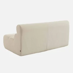 Stoffen fauteuil getextureerde bouclé 2-zits