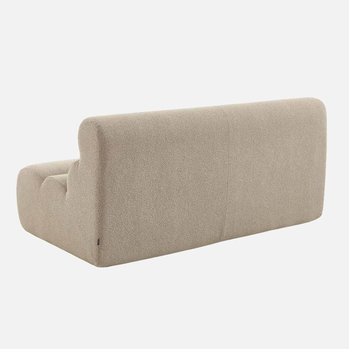 Stoffen fauteuil getextureerde bouclé 2-zits