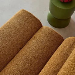 Stoffen fauteuils getextureerde bouclé 1 zitplaats (set van 2)
