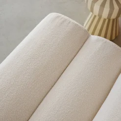 Stoffen fauteuils getextureerde bouclé 1 zitplaats (set van 3)