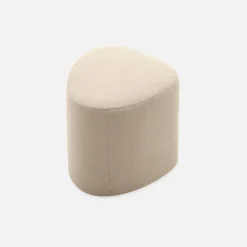 Stoffen poef, B 60 x D 44 x H 40cm