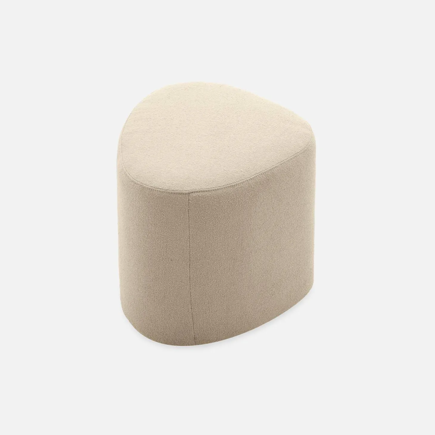 Stoffen poef, B 60 x D 44 x H 40cm