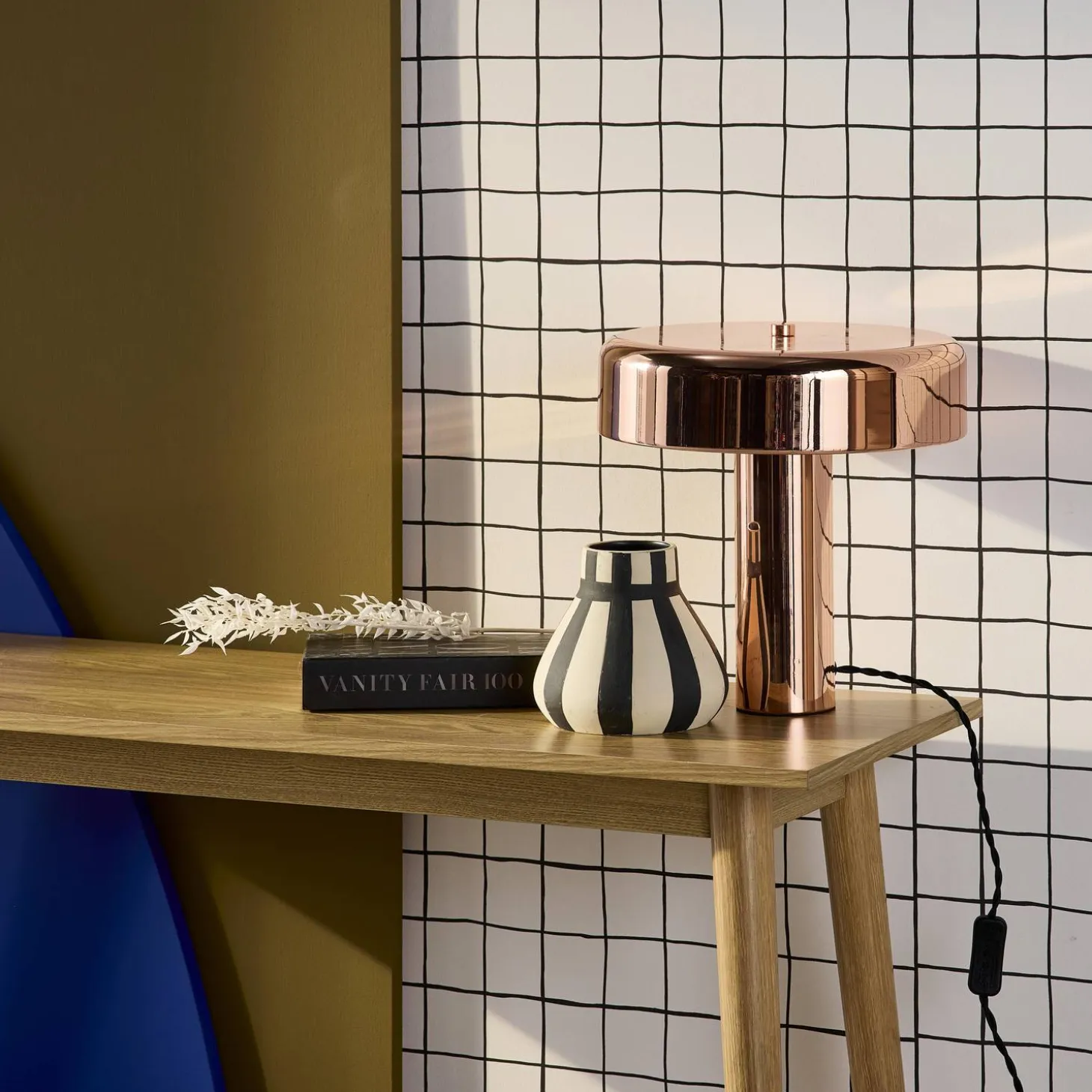 Tafellamp interieur metaal Ø 30 cm