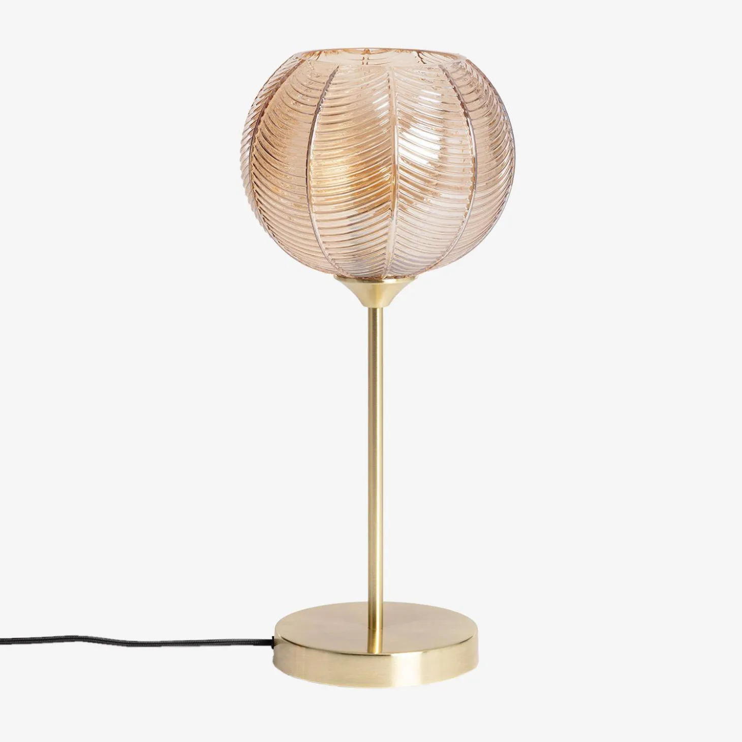 Tafellamp interieur, metaal en glas, Ø 20 cm