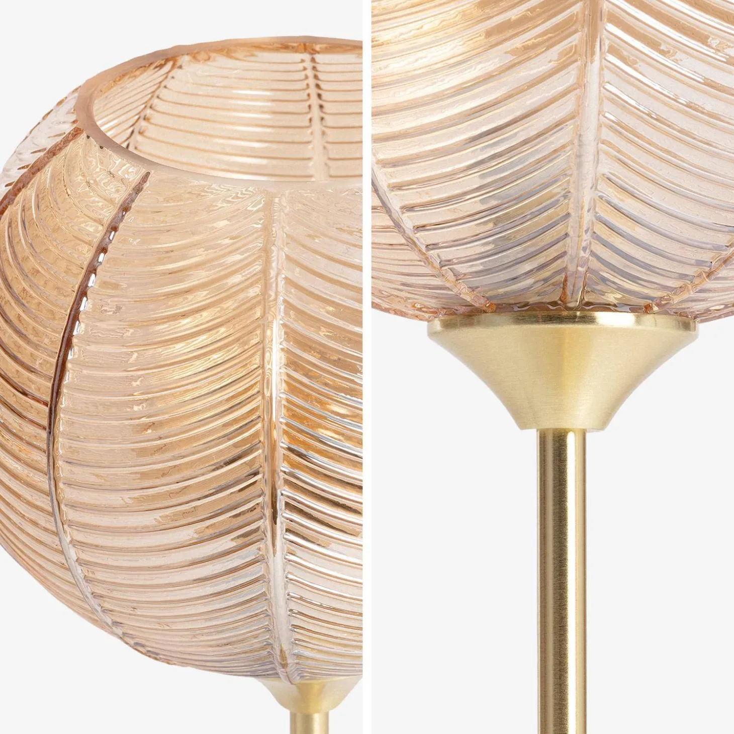 Tafellamp interieur, metaal en glas, Ø 20 cm