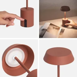 Tafellamp LED metaal voor binnen en buiten Ø10,8cm