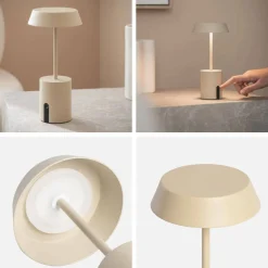 Tafellamp LED metaal voor binnen en buiten Ø10,8cm