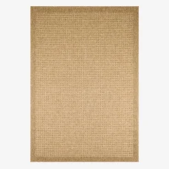 Tapijt jute-effect beige voor binnen en buiten