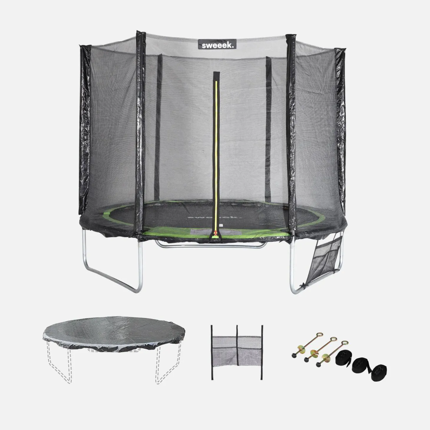 Trampoline 250 cm met accessoires