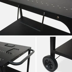 Trolley voor bakplaat