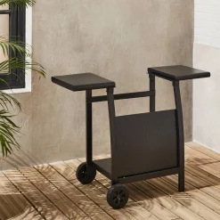 Trolley voor bakplaat, 2 branders