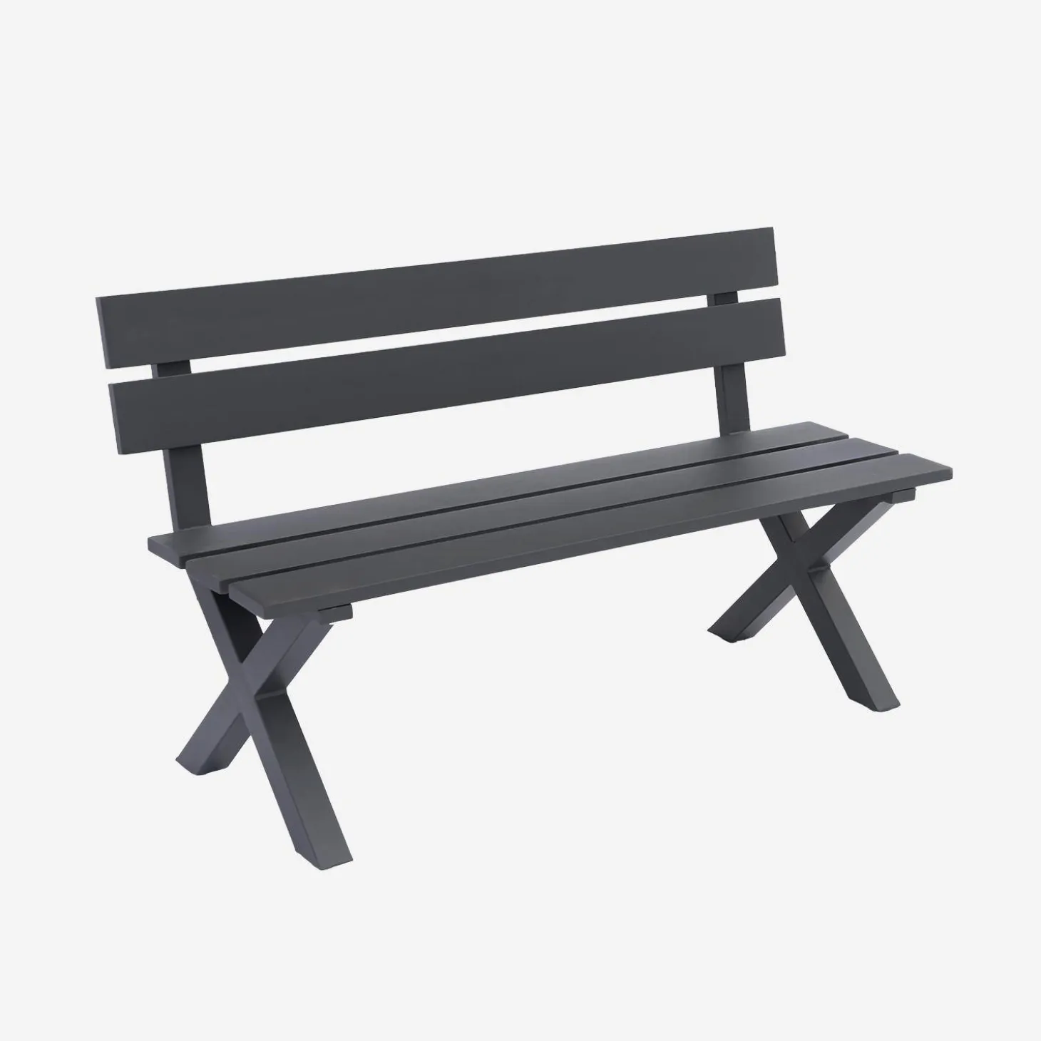 Tuinbank 2 zitplaatsen aluminium
