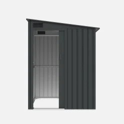 Tuinhuis 2,91m² aanbouwbaar van staal met schuifdeur