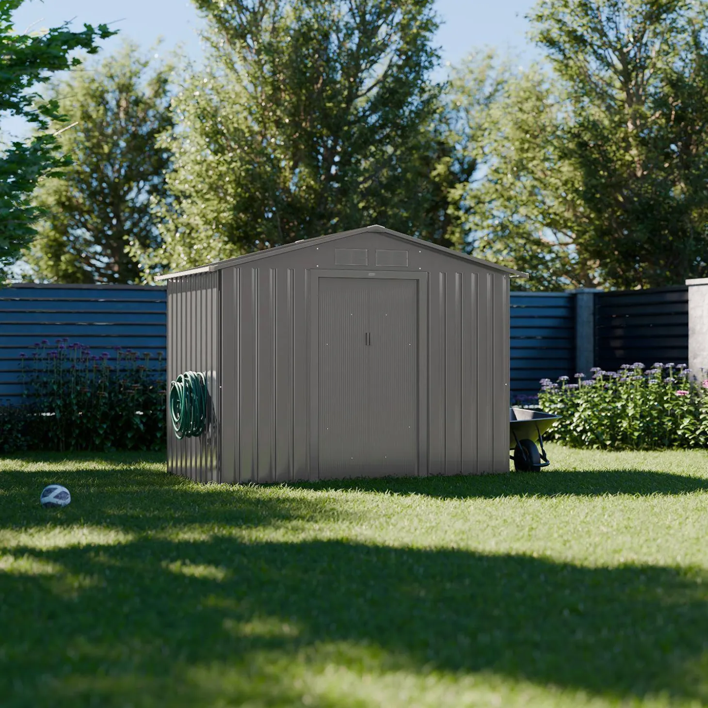 Tuinhuis metaal 2,71m² met ankerkit