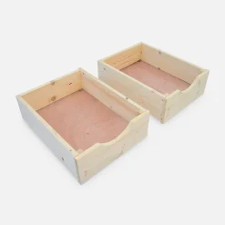 Tuiniertafel met 2 lades, houten werkbank, zaaitafel
