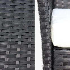 Tuinmeubelset van wicker, 4-zits
