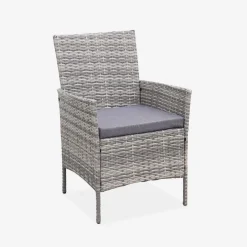 Tuinmeubelset van wicker, 4-zits