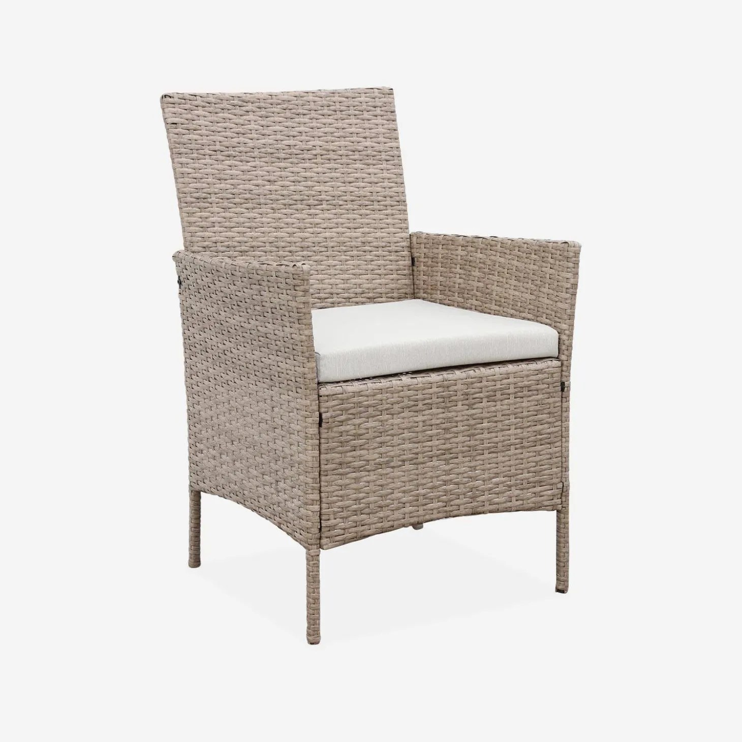 Tuinmeubelset van wicker, 4-zits